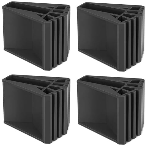 Lonrtesw Piedini per Scale Confezione da 4 Piedini In Gomma per Scale Copripiedi per Scale Antiscivolo Parti di Ricambio per Scale Telescopiche