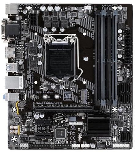 schede madri Fit For Gigabyte B250M-DS3H LGA 1151 con supporto for I7 I5 I3 di sesta/settima generazione DDR4 e SSD M.2 da 64 GB