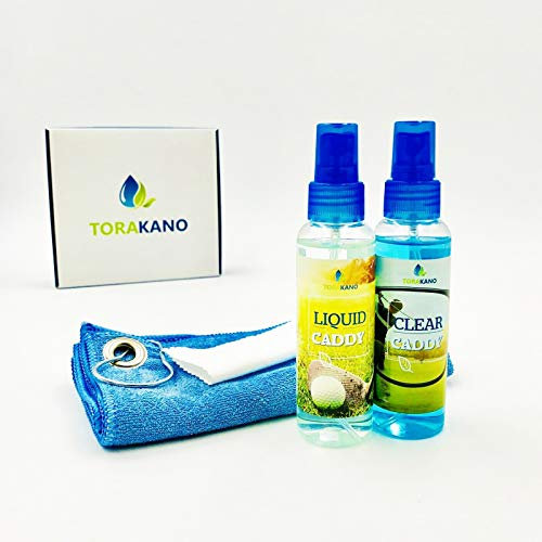 TORAKANO Mixed Caddy - Reinigung & Pflege Set für Golfschläger und Golf Equipment und Brillen (Blau)