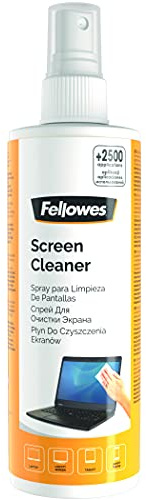 Fellowes 250ml Screen Cleaning Spray for Home and Office Monitor/Laptop/iPad/Mobile Phone/Tablet - Alcohol Free - Multi Pack of 6 - Amazon Exclusive
