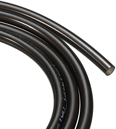 sourcing map Pneumatic Tubing - Polyurethane Air Compressor Hose Pipe, Apply to Air Line Transfer (6mm OD 4mm ID, 6Ft, Black)
