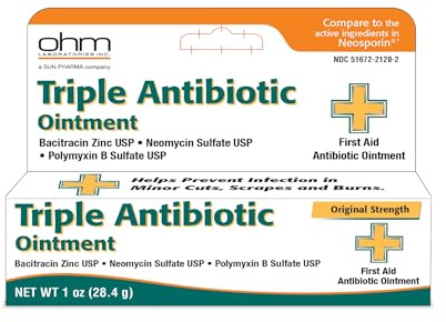 First Aid Triple Antibiotic Ointment for Minor Cuts, Scrapes and Burns