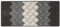 Baroni Home Tappeto Cucina Antiscivolo, Passatoia Decorata Lavabile, 57x140 cm, Grigio Ondulato