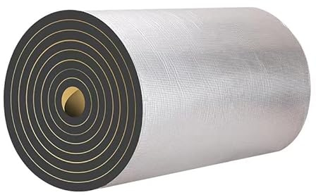 Jamiah 10m Roll Heat Shield Thermal Car Van Sound Insulation Proofing Deadener Mat Car Noise Control Acoustic Dampening Moistureproof Waterproof, Thichness 10mm (10m x 1m)