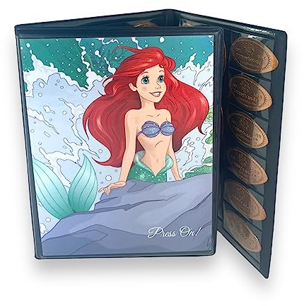 Pennybandz Ariel Press On! Pressed Penny Collector Album Holds 60 Pennies
