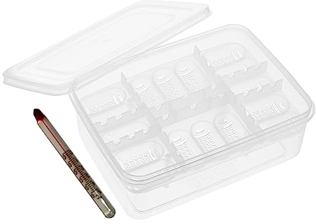DOITOOL Brutkasten Für Reptilieneier Aus Kunststoff Mit Gittern Transparent Zum Beobachten Leicht Tragbar Robust Für Schlangen Und Eidechsen