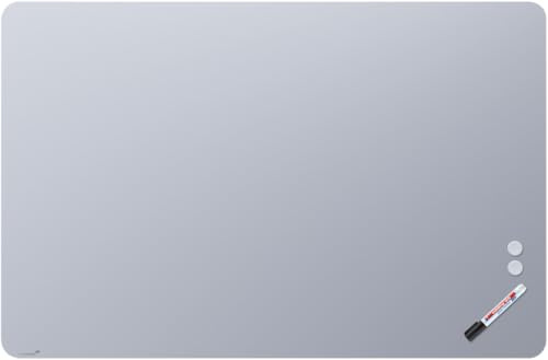 Legamaster RC Glasboard 100x150cm chilly lake - Glastafel mit Whiteboard-Eigenschaften - Gehärtetes Sicherheitsglas - Im Hoch- oder Querformat - Für Kreidemarker und Neodym-Magneten | Runde Ecken, Sicherheitsglas, BxH 1500 x 1000 mm, pastellblau
