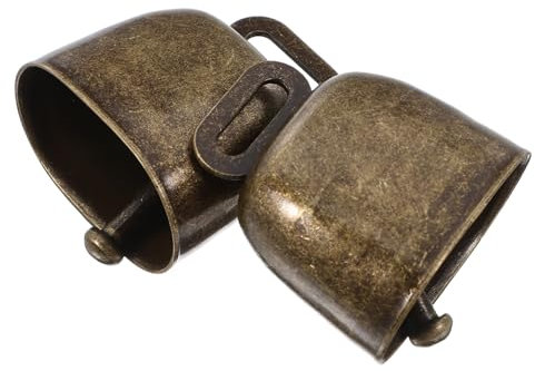 UPKOCH Metall Vintage Kleiner Kuhglocke Glocken Dekorationen 2 Stück