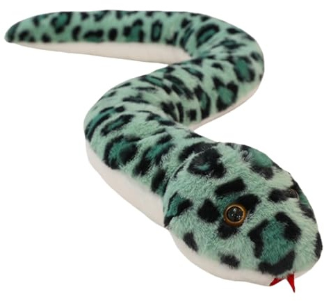 champracer Plüschtier Plüschschlange Schlange Kuscheltier Schlange Plüschtiere Schlange Spielzeug Stofftier Spielzeug Stoffschlange für Kinder (110cm,Grün)