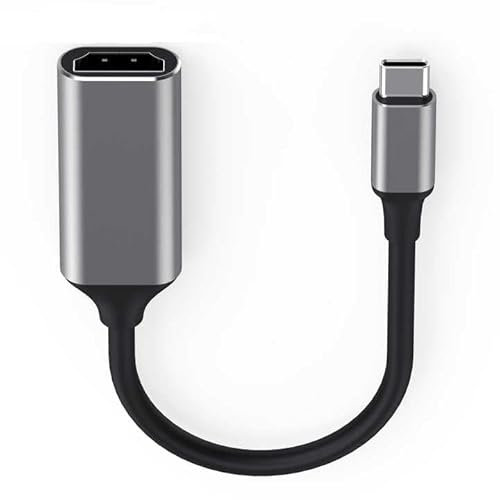 USB C to HDMI Adapter, 4K@60Hz Thunderbolt 3/4, USB Type-C to HDMI Converter with Fast Charging 100W PD, for iPhone 16/15, MacBook Pro/Air, iPad Pro, Samsung Galaxy S24, Dell XPS