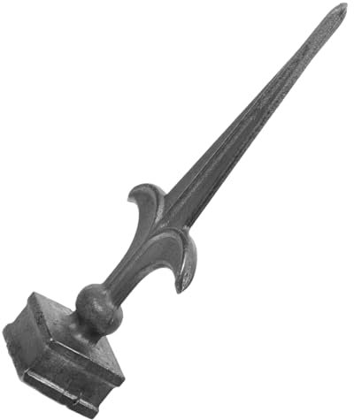 Angoily Welded Metal Fence Finials and Caps for Outdoor Garden Fence, 30-Square Tube Set, Sturdy Yard Railing Replacement Finial, Anti-Climbing Decorative Post Tops for Farmhouse Border