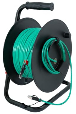 LogiLink CQ3080S Network Cable Reel CAT 6A Patch Cable with S/FTP Shielding 80 m