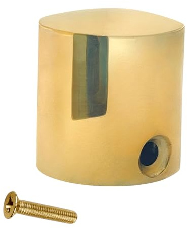 StylentDecor Rope End Cap | Easy to Install | Weather Proof, Anti-Rust, Rope Rail Support, Heavy Duty Rope End Cap | Decks or Docks | Stair Rope End Cap | Handrails (1.5 inch, Brass) 1 pc