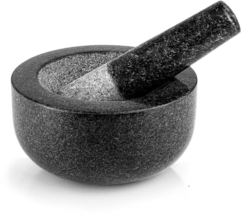 Mörser | Stößel | Granito | Groß Ø 14 cm | Granit | Granitmörser | Culinaris