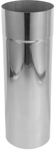 TOPPERFUN Kit Tubo Stufa in Acciaio Inossidabile 30 CM Canna Fumaria per Caldaia e Stufa a Legna Tubo di Scarico Gas per Riscaldamento Rurale e Uso Domestico