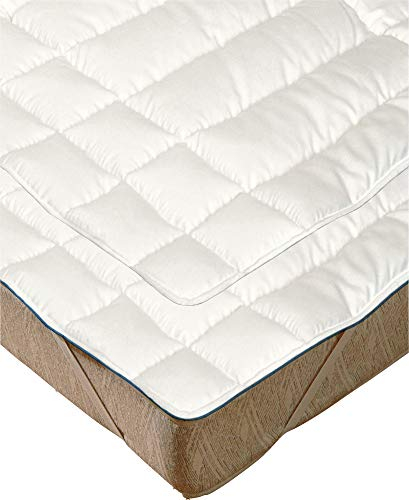 Irisette Matratzenauflage 2er-Pack Schafschurwolle weiss Größe 90x200 cm