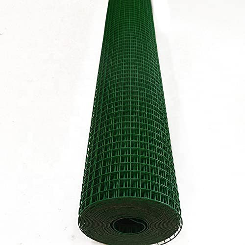 Bderkz 1,2 M X 30 M Grün Verzinkte Maschendrahtzäune Rollen PVC-beschichtet 6cm Maschenweite 2,3 Mm Drahtdurchmesser für Garten Geflügelnetze Hardware-Tuch (Color : 6CM Hole X 2.5MM Thick-1.2X30M)