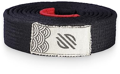 Sanabul Vintage-serien BJJ bälte för män och kvinnor brasiliansk Jiu Jitsu bälte vintage look för Jiu-Jitsu Gi - vintage svart, A4