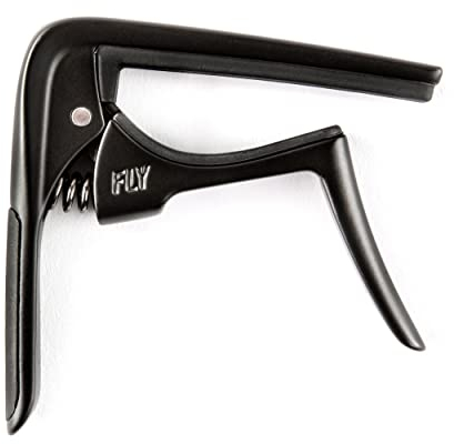 JIM DUNLOP Kapodaster Trigger Fly Back, E-Gitarre, Klassische Gitarre, Akustikgitarre, Platte oder Biegen, Schwarz