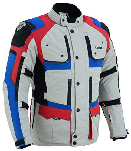 LOVO - Chaqueta Moto Tricapa 4 Estaciones Unisex - Protección Total para Hombre y Mujer en Verano e Invierno - Cazadora Moto de Alta Protección con Longitud 3/4 - Ideal para Rutas Todo el Año