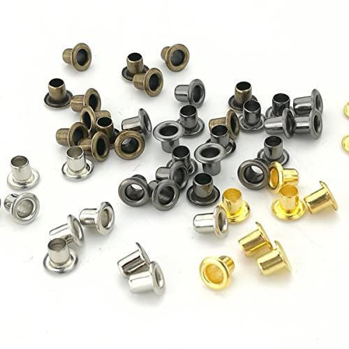 1,5/2/2,5 mm Messing-Hohlnieten mit Löchern zum Aufhängen, Mini-Ösen, Messing-Ösen, kleine Ösen für BJD, 25 Stück-1,0 mm Gunmetal