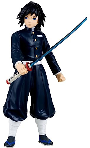 McFarlane Toys, Demon Slayer 12,7 cm Giyu Tomioka Actionfigur, Netflix Demon Slayer Anime Serie Spielzeug – ab 6 Jahren