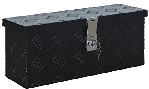INLIFE 144845 Caisse en aluminium Noir 485 x 140 x 200 mm 2,74 kg