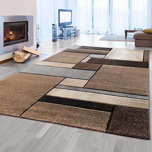 Teppich-Traum Eleganter Wohnzimmerteppich mit modern-klassischem Design | pflegeleicht | beige, 160 x 230 cm