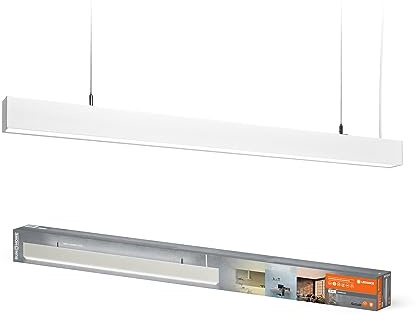 LEDVANCE SUN@HOME Workspace Ceiling Suspended TW Deckenleuchte, weiß, regulierbares Weißlicht (2200K bis 5000K), dimmbar, passt das Licht automatisch dem Biorhythmus an, IP20 Schutzklasse