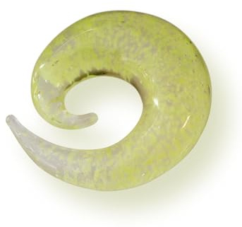 Fly Style Piercing Ohr Expander aus Glow in the Dark - Dehnschnecke Dehnspirale Dehnungsschnecke Dehnsichel, Grösse:12 mm (Paar)
