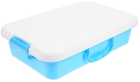 Toyvian Sand Table Storage Box Outdoor Toys Outdoor Playset Plastic Sandbox with Lid Sand Tray Indoor Sandbox Handheld Plaything Plastic Plate Portable Abs Child