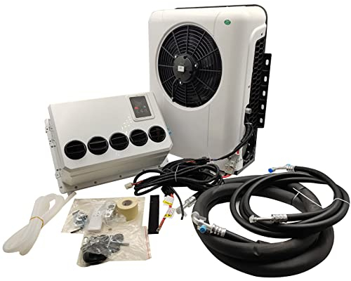 Rv Acondicionador De Aire De 12 V Universal Eléctrico Rv Camión Furgoneta Camper De Aire Acondicionado - Nueva Energía 100% Eléctrico Automotriz Split Unidad De Aire Acondicionado De 12 V, 6600 Para