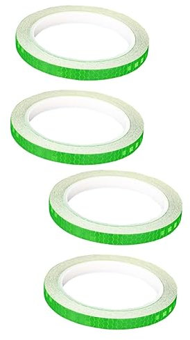 JECOMPRIS 4stücke Reflektierende Fahrradaufkleber Für Sichere Radfahrt Wasserdichtes Langlebiges Reflexband Grün Für Fahrräder Und Motorräder Einfache Anbringung An Rädern Oder Felgen