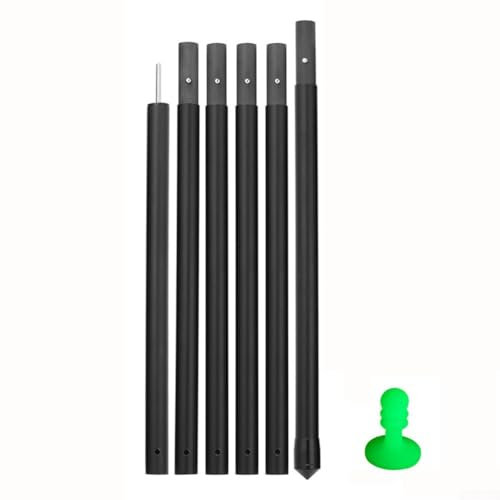 Tent Poles, Carbon Fiber Tarp Poles, Camping Poles For Tarp Awning Canopy Porch Sun Sails Tarpaulin Headroom Adjustable Telescoping(2.5m)