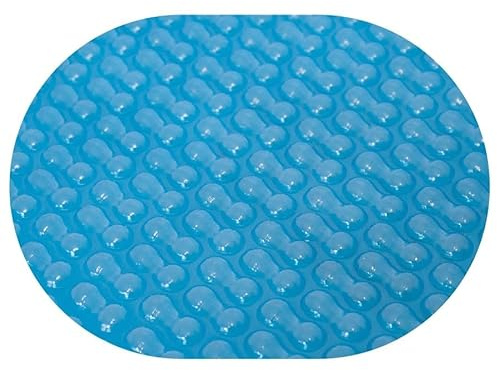 EVOLUTION® Solarplane Light Blue GeoBubble 400 µm - Solarfolie 500 x 250 cm für Ovalbecken, effiziente Poolabdeckung mit Wärmespeicherung & Verdunstungsschutz