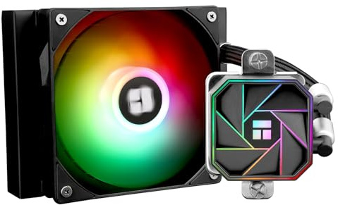 TR Thermalright Aqua Elite 120 V3 CPU Wasserkühlung Komplett-120 Spezifikation AIO PC Kühler,120mm ARGB Kühlventilator,Einfache Installation,Kompatibel mit AM5/AM4, LGA1851/1700/115X/1200
