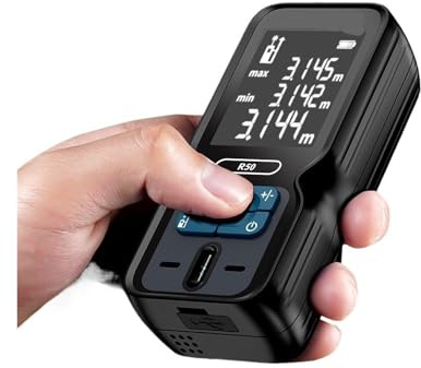 Télémètre laser/r 50 m/80 m/120 m Télémètre professionnel Outil de mesure laser/r Télémètre laser/r Règle Outil de test(120M)