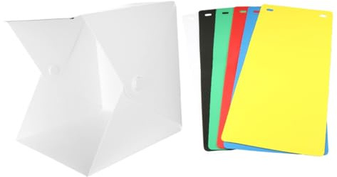 UTHCLO Mini Copertura Fotografica Luce LED Integrata e Sfondo per Riprese di Piccoli Oggetti come Scarpe Giocattoli e Gadget