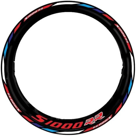 Llanta Decorativas Pegatina Adhesivo Reflectante para Llantas De Motocicleta para S1000RR S1000 S 1000 RR. Adhesivos Impermeables para Buje Rueda Pegatinas RuedasMoto(Color 3)