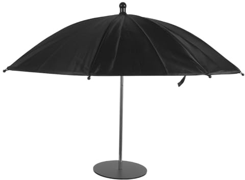 LALAFINA Sombrilla Pequeña Plegable para Mesa de 50x50 Cm con Estructura de Hierro Adecuado para Piscina y Patio