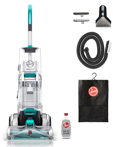 Hoover SmartWash+ Automatic Carpet Cleaner Machine for Carpet and Upholstery, Deep Cleaning Carpet Shampooer Machine, Pair with a Hoover Carpet Cleaner Solution for a Bright, Refreshed Home