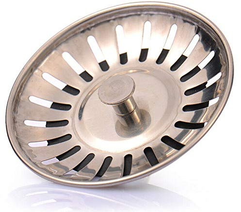 Toolstar Abflusssieb aus Edelstahl, 82 mm, verhindert verstopfte Abflüsse und unerwünschte Gerüche in der Küche