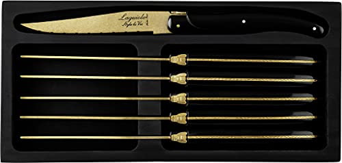 Laguiole Style de Vie Steakmesser Prestige Line, 6-teilig, Golden