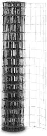 Gardenode Easy Clôture Grillage soudé en Rouleau L20m Maille 100x75 Fil 2,1mm ht 1m50 Gris Anthracite