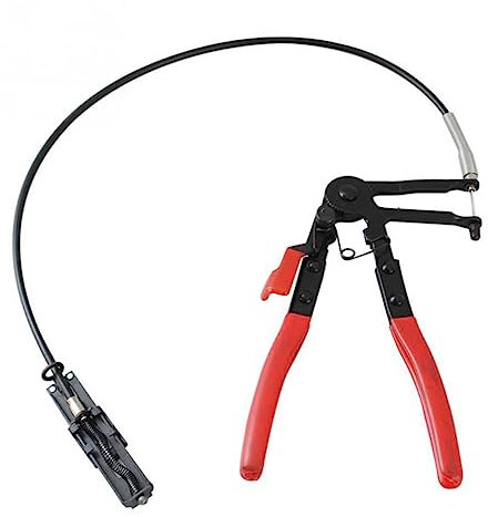 OSALADI Flexible Hose Clamp Plier Radiator Hose Clip Pipe Clamp Tool Chrome Vanadium Comfortable to Hold Handle
