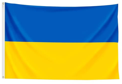 RMENGZHOUXI Bandiera Nazionale 150x90 cm Bandiera del Paese Blu Giallo Senza Pennone Home Office Attività Festival