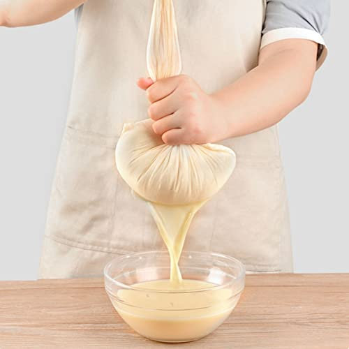 Generic Cheesecloth Bags for Straining Food Yogurt Filter Strainers Bag Unbleached Cotton Cheese Clothes Bag Filter for Nut Milk Coffee (Color : 30x45cm, Size : Unbleached Cotton)