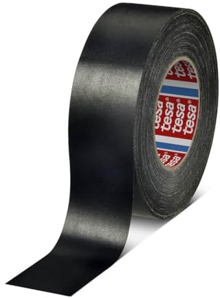 tesa 4657, Spezialgewebeband, schwarz, Abmessungen:25mm x 50m. schwarz