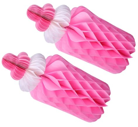 Cabilock 2 Pz Decorazione per Shower Decorazione della Festa Decorazione a Sfera a Nido d'Ape Decorare Arredamento Decorazione della Stanza Forniture per Feste Carta Cosmetici Bambino