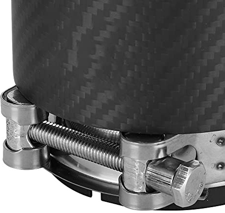 aqxreight Carbon Fiber 80mm Einlass 101mm Auslass Tail Throat Matte Auspuffrohrspitze für CX5 CX4 (Alles mattschwarz), aqxreightw1b03ft9ug-13